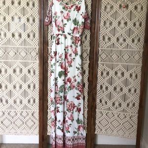 Long floral dress